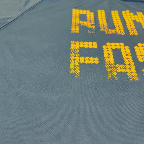 "RUN FAST" Pro Touch Dry-Plus T-Shirt Blue, Large - Picture 8 of 13